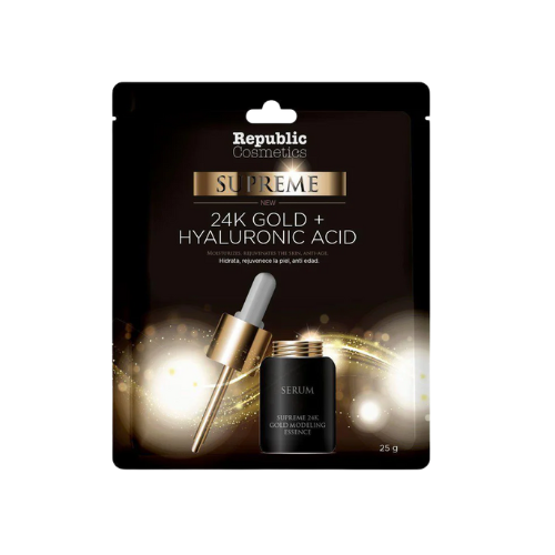 Mascarillas 24K Gold + Hyaluronic Acid - Republic cosmetics