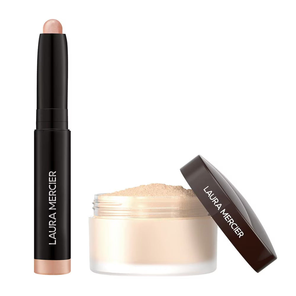 Set polvo suelto translucido + sombra de ojos en barra - Laura mercier