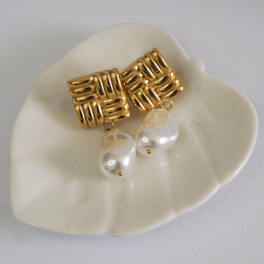 Aretes - Golden Weave