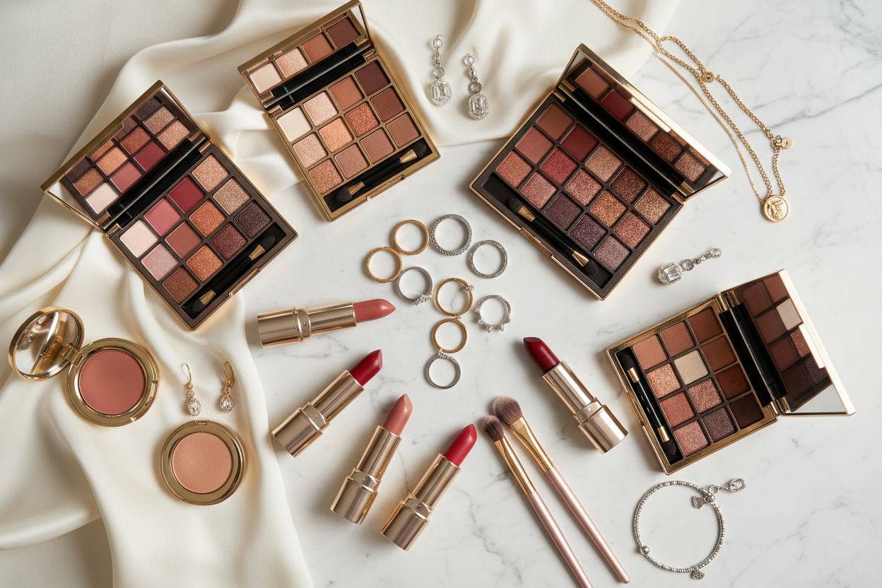 maquillaje con joyeria